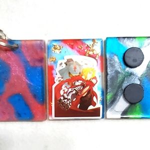 Full Metal Alchemist Keychain or Fridge Magnet "Your Choice"